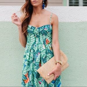 Mara Hoffman // Leaf Print Bustier Maxi Dress NWOT